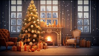 Cozy Winter Ambience - Crackling Fireplace, Blizzard Sounds, Snow Fall & Howling Wind for Relaxation