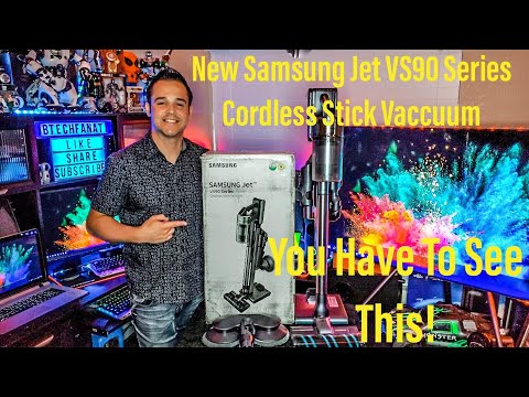 Samsung Jet VS90 Series Cordless Stick Vaccuum Review Features Accessories Setup Performance Test😱
