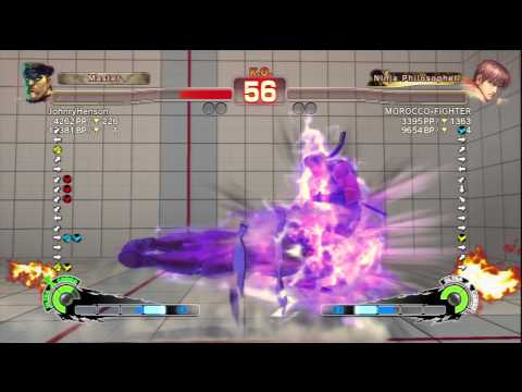 JohnryHenson (M.Bison) Vs MOROCCO-FIGHTER (Guy) SSF4 AE Ranked Matches - PSN