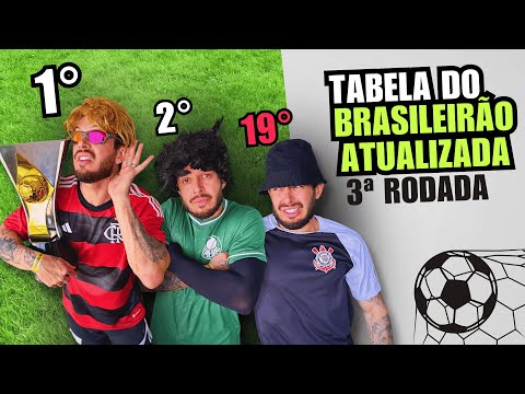 TABELA DO BRASILEIRÃO 🅰️⚽ 3ª Rodada