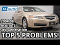 Top 5 Problems Acura TL Sedan 3rd Generation 2004 08