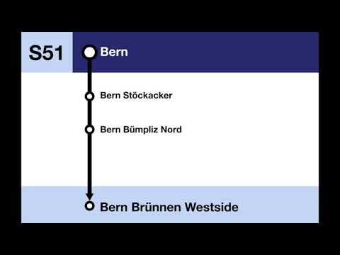 BLS Ansagen • S51 • Bern – Brünnen (Bern Brünnen Westside)