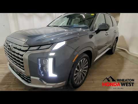 2024 Hyundai Palisade Ultimate Calligraphy 7-Passenger AWD in Steel Graphite for sale at Wheaton Honda West in Calgary, AB