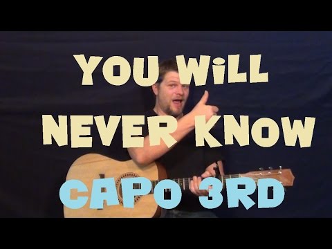 You Will Never Know (imany) Gitarrenunterricht Strum Einfache Akkorde Arpeggios Wie man spielt Tu...