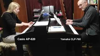Video thumbnail for Casio AP-650 vs Yamaha CLP-760 Piano Comparison by BerkiPiano