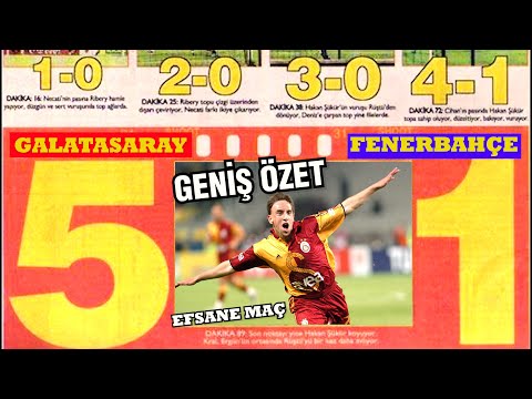 Galatasaray:5 Fenerbahçe:1 Türkiye Kupası Finali Geniş Özet