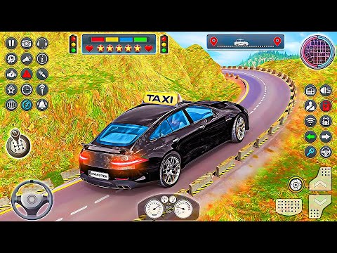 Offroad Taxi Driving Simulator 3D - Sports Car Cab Drive Game | Android Gameplay