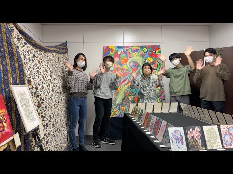 福祉計画学科 【個展会場設営の様子】EMMA個展@ニューロリワーク三軒茶屋センター【2022年10月10月〜14日開催】【私は私に食べられそうだ。】