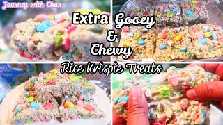 🍀THE BEST GOOEY LUCKY CHARMS RICE KRISPIE TREATS EVER!🎩🍀🌈ST. PATRICK'S DAY TREATS! CHEWY & GOOEY!