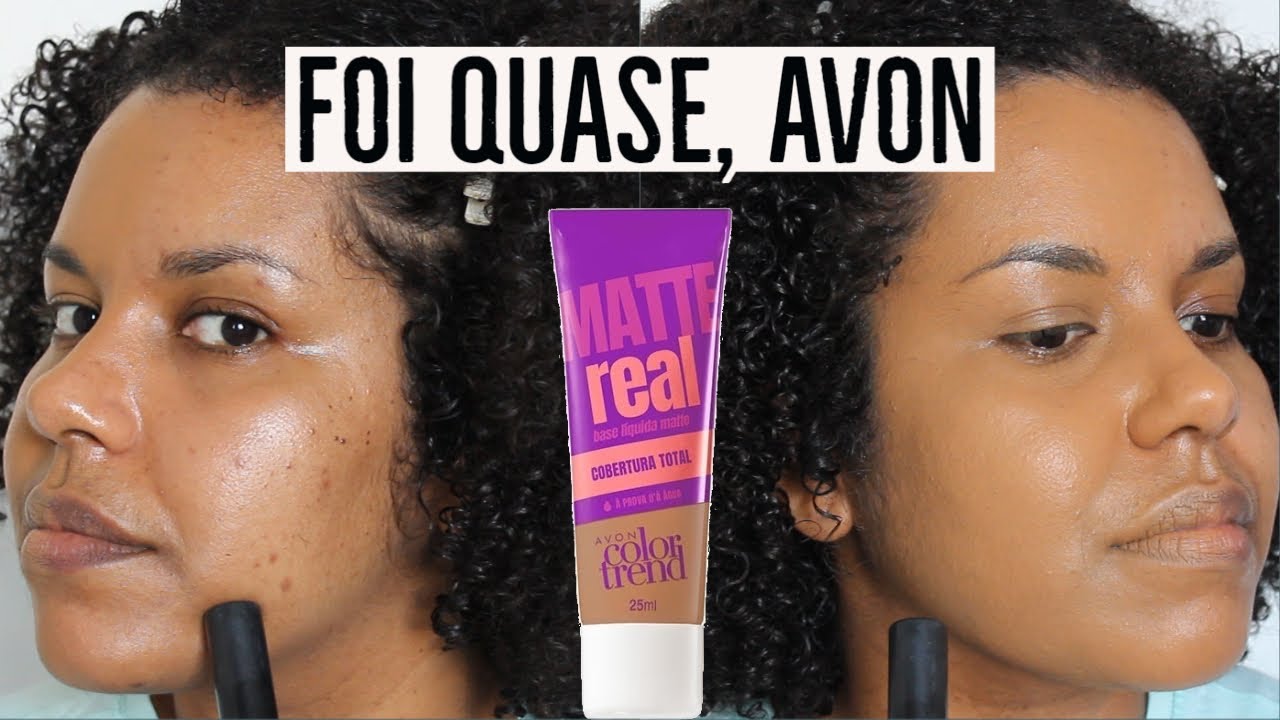 Watch Now TESTANDO a BASE MATTE REAL da AVON COLOR TREND | PELE NEGRA TESTANDO a BASE MATTE REAL da AVON COLOR TREND | PELE NEGRA