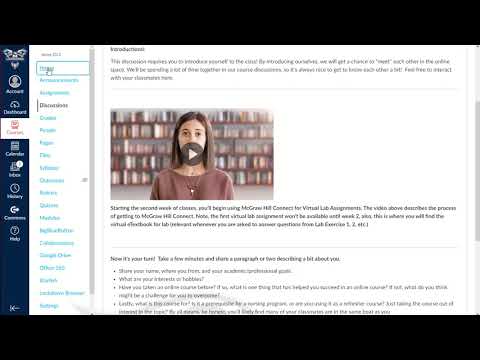 BIO 220 Microbiology Canvas Course Navigation