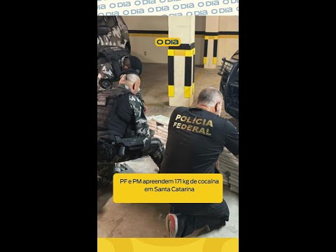 PF e PM apreendem 171 kg de cocaína em Santa Catarina