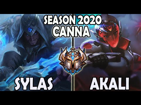Sylas vs Akali TOP [ T1 Canna ] Lol Challenger Korea