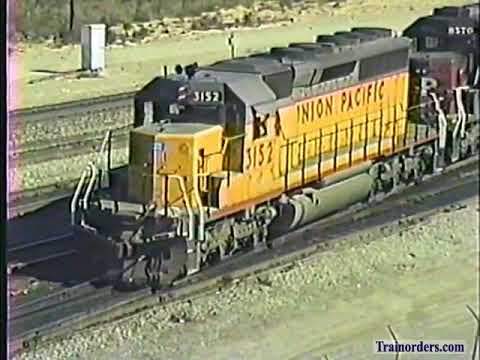 Classic Railroad Series 672 - Southern Pacific power moves at West Colton January 18, 1995