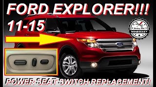 2011-2015 Ford Power Seat Switch Replacement & How to Replace Broken Buttons XLT XLS Limited