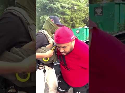 Guatemalan illegal alien arrested by ICE officers moments after leaving his residence.