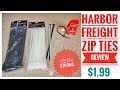 Harbor Freight Cable Ties (zip ties) 11" Storehouse Review Very Strong! by Just a Dad Tips