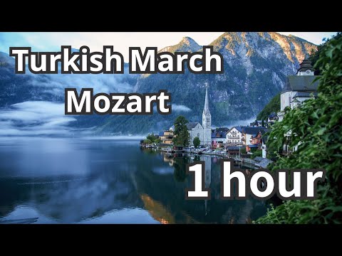 1 Hour of  Turkish March Piano Loop by Mozart for Relaxation, Work, Study and BGM
