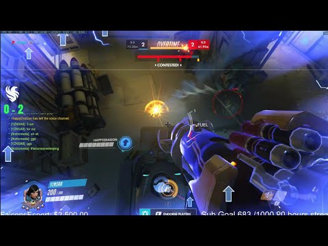 POTG! YZNSA INSANE ECHO + PHARAH - GAMEPLAY OVERWATCH SEASON 28 TOP 500