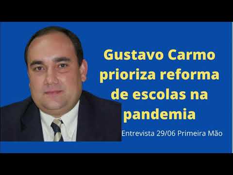 Gustavo Carmo reforma escolas, instala creche e quer ensino em tempo integral
