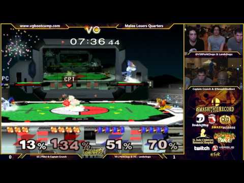 STR - SS | PBJ & Captain Crunch Vs. VS | PorkChops & VS | Lambchops - SSBM Losers Quarters - Melee