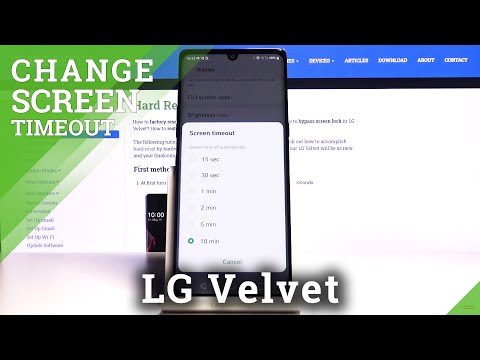 How to Change Screen Timeout in LG Velvet – Display Settings