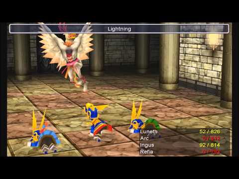 Final fantasy 3 : part 38 : boss fight 10 : Garuda