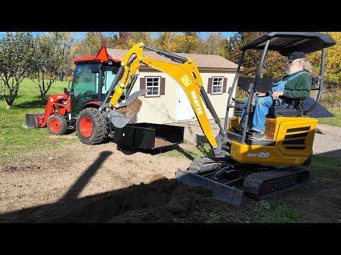 Installng Over 500 Feet Of Drain With The Huayee SHY20 And Kioti CK2620