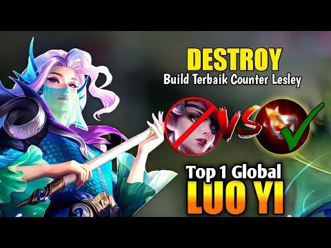 GOODBYE LESLEY META !! LUO YI MOSTER LATE GAME | LUO YI GAMEPLAY BUILD LUO YI TERSAKIT 2022 - MLBB