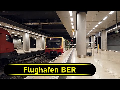 S-Bahn Station Flughafen BER - Berlin 🇩🇪 - Walkthrough 🚶