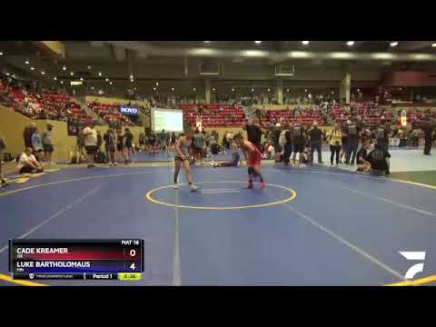 Exhibition 84-93 Lbs Round 3 - Cade Kreamer, OK Vs Luke Bartholomaus, MN 8daf