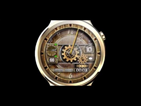 OilCanX2-K Steampunk watchface Video