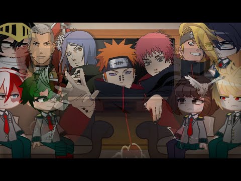 Bnha react Rap da Akatsuki (Naruto) - OS NINJAS MAIS PROCURADOS DO MUNDO (7 Minutoz Pt 2) PtBr e Eng