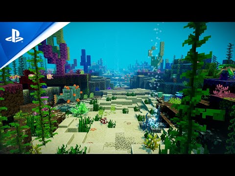 『Minecraft Dungeons: Hidden Depths (未知なる深海)』ローンチトレイラー