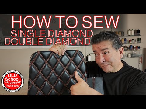 Learn Now! how to sew single and double diamond pleats