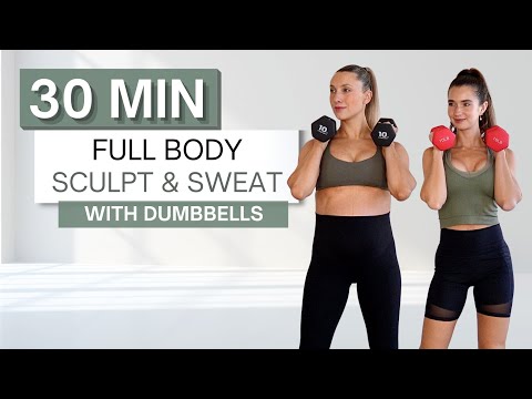 30 min FULL BODY SCULPT & SWEAT WORKOUT | No Repeats | Pregnancy Friendly Modifications Provided