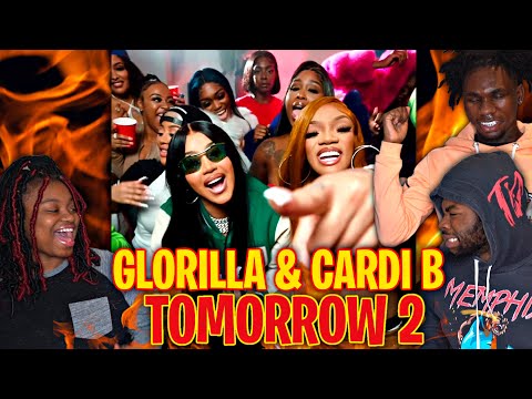 CARDI SNAPPED!! GloRilla, Cardi B - Tomorrow 2 (Official Music Video) | REACTION