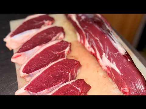 Обвалка Разделка Говядины . Задняя часть ляжка . Вырезка стейки 🥩