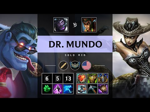 Dr. Mundo Mid vs Cassiopeia - NA Challenger Patch 25.18