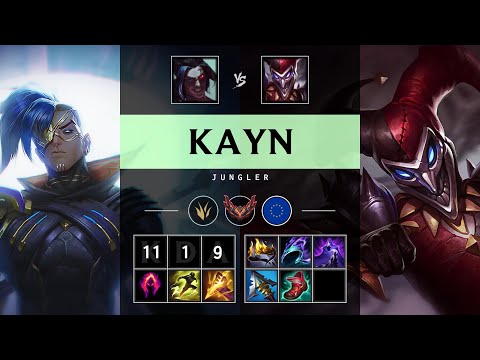 Kayn Jungle vs Shaco - EUW Grandmaster Patch 25.14
