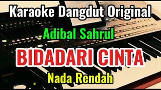 Download lagu BIDADARI CINTA [ Adibal ] Karaoke Dangdut Original || Nada Rendah mp3