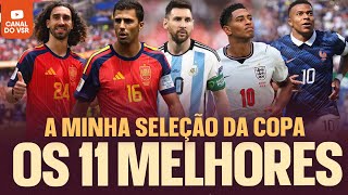 CONCORDA COM A MINHA SELEÇÃO DA COPA DO MUNDO?