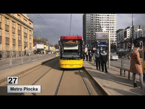 Tramwaje Warszawa 2021 Linia 27