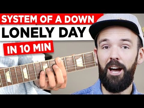 Learn guitar - System of a Down - Lonely Day - in 10 minutes - EASY & in German