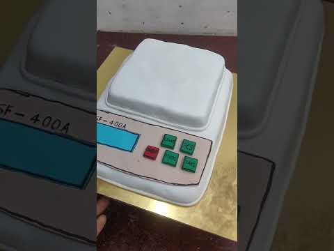 Chocolate walnut flavour cake special weight machine design cake