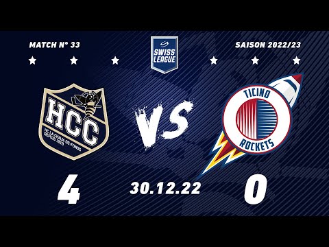 30 décembre 2022 HC La Chaux-de-Fonds – HCB Ticino Rockets (4-0)