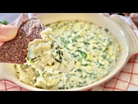 AMAZING and EASY Spinach Artichoke Dip Recipe!