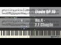 Etude OP 10 No 4 F F Chopin Piano Tutorial Synthesia
