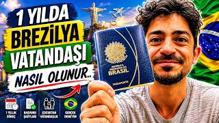 1 Yılda Brezilya Vatandaşı Nasıl Olunur.. 🇧🇷 Doğru Bilgiler! Gerçek Deneyim!