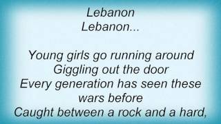 Luka Bloom - Lebanon Lyrics